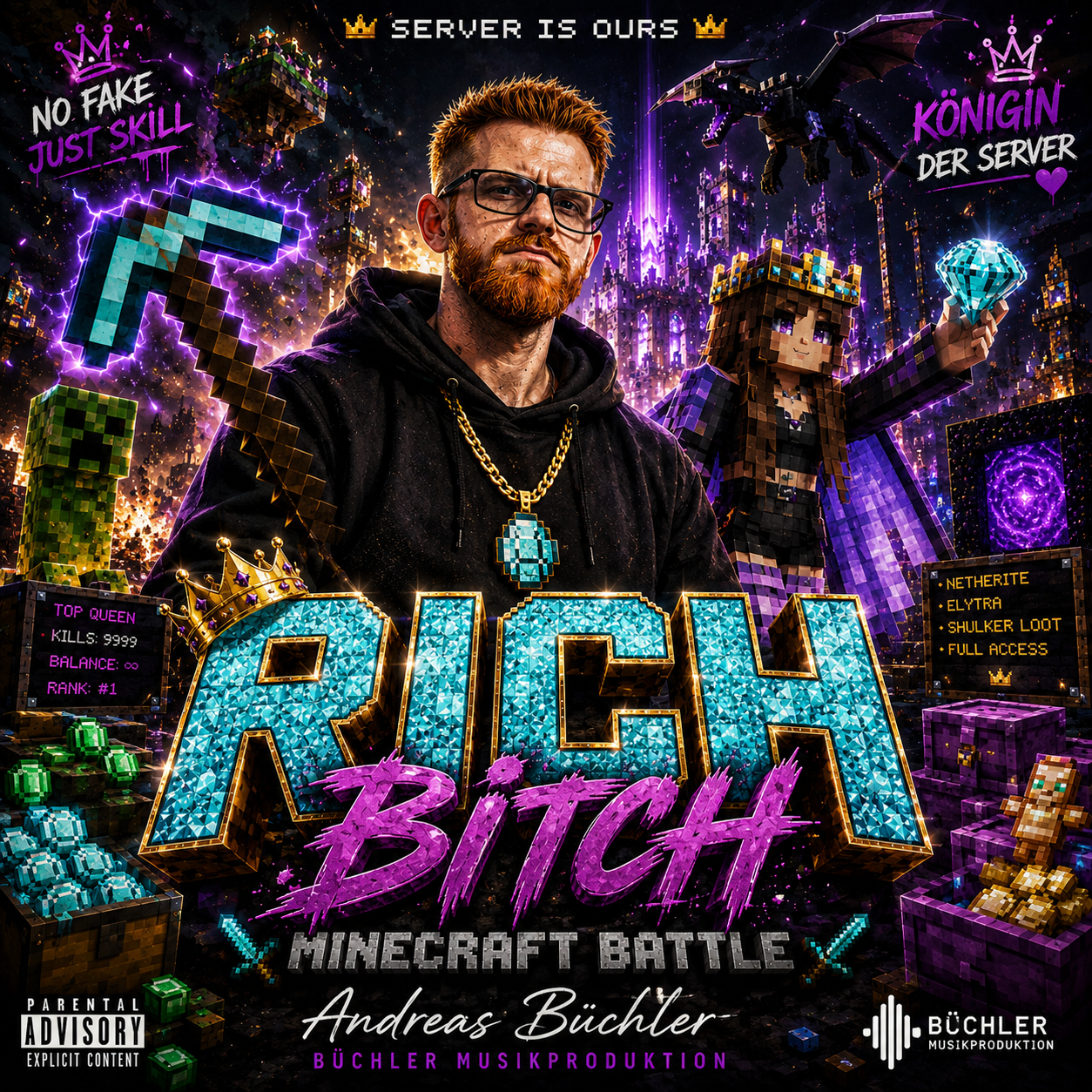 Cover von Rich Bitch – Minecraft Battle Rap