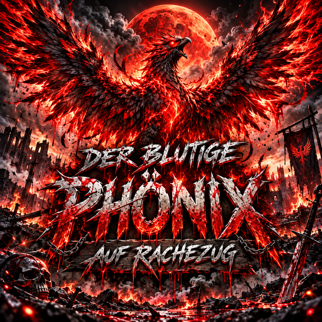 Cover von DER BLUTIGE PHÖNIX – AUF RACHEZUG